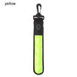 1Pc LED Glowing Luminous Reflective Safety Alert Hand Strap Wristband Bicycle Armband Light Backpack Hanging Light Night Running