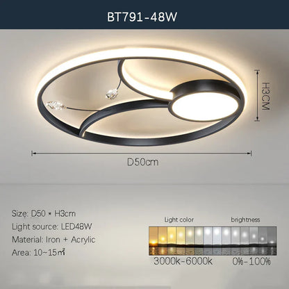 DecorBites™ LED Chandelier: Modern Whole House Indoor Lighting for Bedroom, Living Hall, and Dining Room