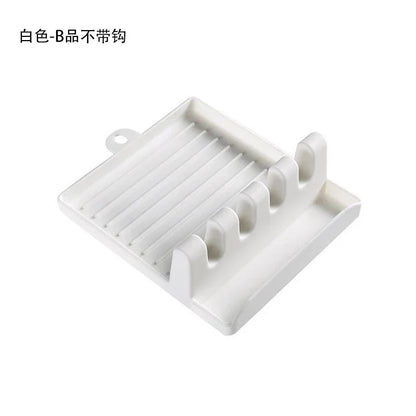 DecorBites™ Kitchen Utensil Stand Pot Lid Holder Spatula Organizer Spoon Rest