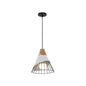 DecorBites™ Industrial Loft Wood Pendant Light, Nordic Iron Hanging Lamp for Kitchen, Bedroom, Dining Room