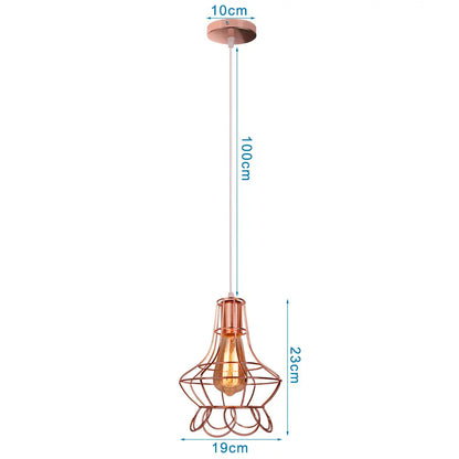 DecorBites™ Industrial Pendant Lights E27 LED Hanging Lamp Modern Loft Lighting for Home