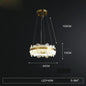 DecorBites™ Golden Stainless Steel LED Designer Chandelier for Dining Room