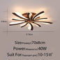 DecorBites™ LED Ceiling Chandelier Lights for Living Room Bedroom Dining Study White Black