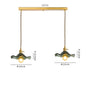 DecorBites™ Green Glass Hanging Light: Modern LED Pendant Lamp for Living and Dining Room