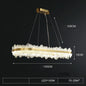 DecorBites™ Golden Stainless Steel LED Designer Chandelier for Dining Room
