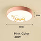 DecorBites™ Kids Cartoon Acrylic Ceiling Light with Remote Control LED Girl Children's Room Lighting