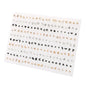 100pairs Acrylic Crystal Heart Star Moon Small Stud Earrings Set for