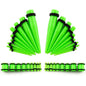 36pcs/lot Acrylic Ear Gauge Taper and Plug Stretching Kits Mixed Color