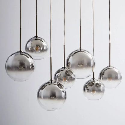 DecorBites™ Gradient Glass Ball Pendant Light for Kitchen Dining Living Room