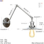 DecorBites™ Industrial Retro LED Wall Sconce Adjustable Loft Style Edison Wall Lights Fixtures