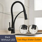 DecorBites™ LED Kitchen Faucet with Rubber Design and Single Handle Pull Down