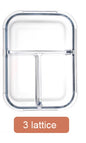 DecorBites™ Kids Lunch Box: Korean Style Glass Bento with Compartments, Microwave Safe, Food Storage