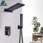 DecorBites™ Golden Shower Faucet with Wall Mount for 3-ways Control and Plastic Handshower