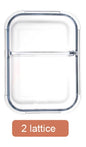 DecorBites™ Kids Lunch Box: Korean Style Glass Bento with Compartments, Microwave Safe, Food Storage