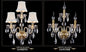 DecorBites™ K9 Crystal Gold Wall Lamp with LED Bulbs & Lampshades, Luxury Bedside Light