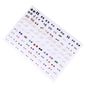 100pairs Acrylic Crystal Heart Star Moon Small Stud Earrings Set for