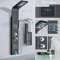 DecorBites™ LED Light Shower Faucet System: Rainfall, Massage Jets, Waterfall Panel with Temperature Control