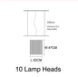 DecorBites™ LED Chandelier: Modern Nordic Loft Hanging Light for Living Room, Restaurant, Bar