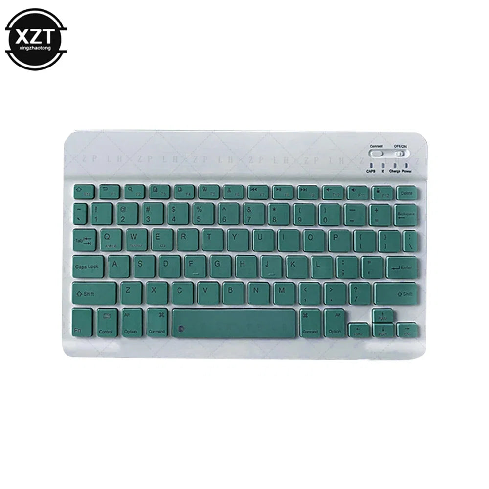 Mini Bluetooth-compatible Keyboard Wireless Keyboard For Computer Phone  English Russian Rechargable Keyboard For Ipad Tablet PC