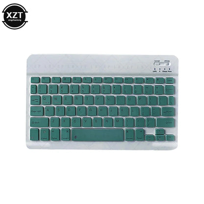 Mini Bluetooth-compatible Keyboard Wireless Keyboard For Computer Phone  English Russian Rechargable Keyboard For Ipad Tablet PC