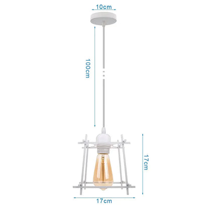 DecorBites™ Industrial Pendant Lights: Modern LED Hanging Lamps for Home Living Room Kitchen Decor