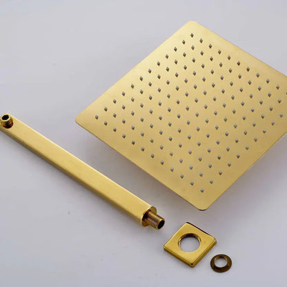 DecorBites™ Golden Rainfall Shower Faucet Set with Single Handle Brass Bath Mixers