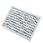 100pairs Acrylic Crystal Heart Star Moon Small Stud Earrings Set for