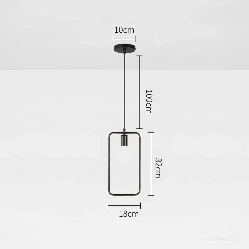DecorBites™ Industrial Nordic Retro Pendant Lights for Home and Bar Chandelier.
