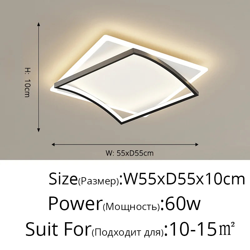 DecorBites™ LED Chandeliers Lights Dimming Modern Luminaire for Home Decor