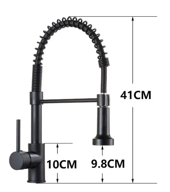 DecorBites™ Kitchen Faucet: Nickel Sink Mixer, Chrome Vanity Tap, Rotating Faucet for Modern Homes