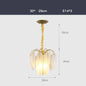 DecorBites™ Glass Feather LED Hanging Chandelier for Foyer