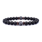 Volcanic Stone Bracelet for Men Lava Wooden 8mm Beads Bracelet Tibetan Buddha Wrist Chain Women Men Jewelry Gift New Bracelets