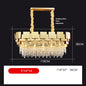 DecorBites™ Golden Crystal Stainless Steel Pendant Light for Stylish Foyer