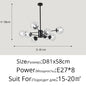 DecorBites™ Glass LED Chandeliers: Modern Dining Room Bedroom Living Room Pendant Lights