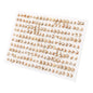 100pairs Acrylic Crystal Heart Star Moon Small Stud Earrings Set for