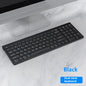 Bluetooth 5.0 2.4G Wireless Keyboard and Mouse Combo Mini Multimedia Keyboard Mouse Set for Laptop PC TV iPad Macbook Android