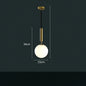 DecorBites™ Glass Planet Pendant Light: Modern LED Nordic Hanging Lamp for Living Bedroom Susp...