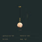 DecorBites™ Glass Planet Pendant Light: Modern LED Nordic Hanging Lamp for Living Bedroom Susp...