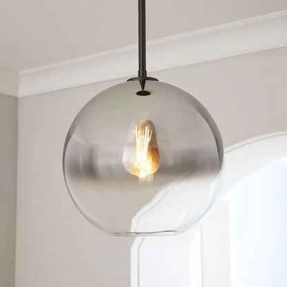 DecorBites™ Gradient Glass Ball Chandelier LED E27 Lamp for Hotel, Bar, and Bedroom