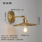 DecorBites™ Japanese Copper Glass Wall Lights Modern LED Sconce for Bedroom Stair Mirror