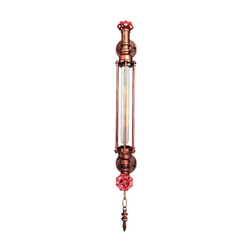 DecorBites™ Industrial Pipe LED Wall Sconce for Bedside Bedroom Aisle Cafe Restaurant
