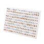 100pairs Acrylic Crystal Heart Star Moon Small Stud Earrings Set for