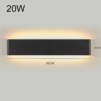 DecorBites™ LED Aluminum Mirror Light Wall Lamp for Corridor, Bedside, Bathroom - Nordic Modern Design