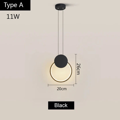 DecorBites™ LED Aluminum Pendant Lamp for Kitchen, Restaurant, Bar, Living Room, Bedroom