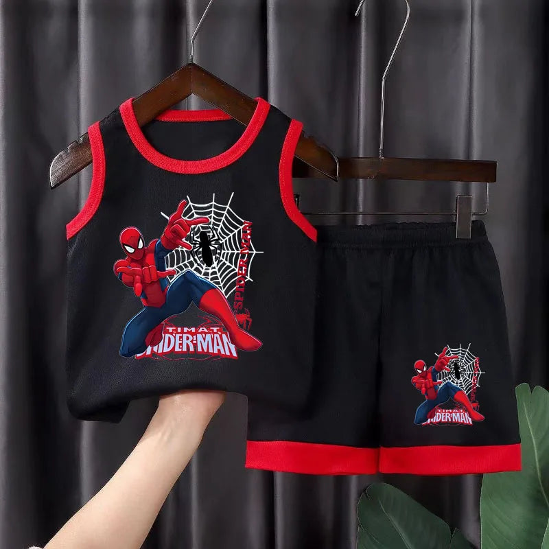 Summer Breathable Comfy Mesh Boys Basketball Clothes Sets Kids Casual