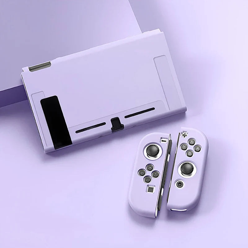 Protective Case Compatible with  Switch OLED Console and Joy-Cons,Switch Can Be Inserted in Dock with Shell Nintendo Switch Skin