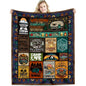 Camping Blanket for Camping Enthusiasts, Creative Gifts for Men or