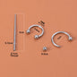 Sterile Body Piercing Tool Kit Surgical Steel Piercing Needles Clamp Pliers Gloves Set Pull Pin Lead Tool Lip Nose Belly Jewelry
