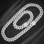 3pcs Cuban Chain Watch for Men Hip Hop Miami Curb Iced Out Paved