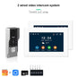 ANJIELO SMART Doorbell Video Intercom Camera System Wire 2‐wire Door Phone 10 Inch Screen 7 Protector Security
